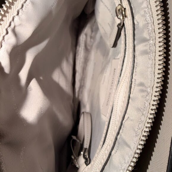 Stunning~ Michael Kors~ Black & White Leopard Print Mercer Handbag/Tote (BIN1) - Picture 9 of 10